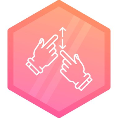 Eldiven simgesi vektör çizimi olan bir el