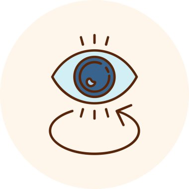 Göz simgesi, vektör illüstrasyon tasarımı