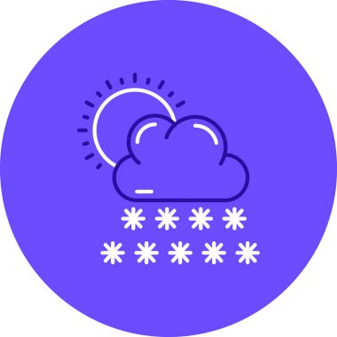 vektör kar simgesi illüstrasyonu