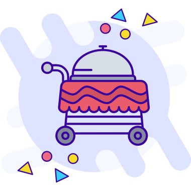 Robot robot yapay zeka simgesi - taslak biçimi