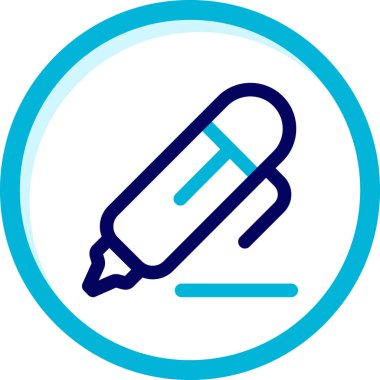 Kalem. Web simgesi basit illüstrasyon