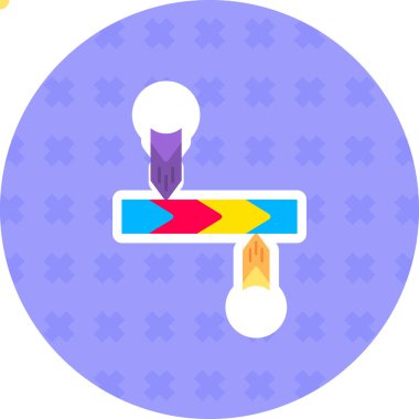 pusula web simgesi, basit vektör illüstrasyonu