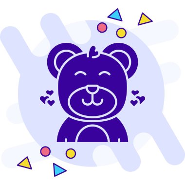 Ayı. Web simgesi basit tasarım