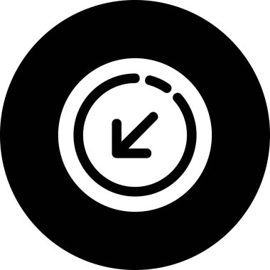 Saat simgesinin vektör illüstrasyonu