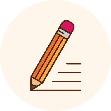 kalem simgesi vektör illüstrasyonu