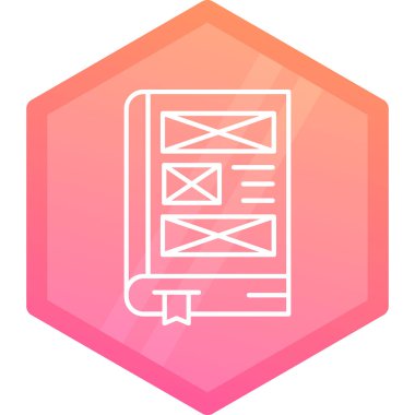 Modern simgenin vektör illüstrasyonu