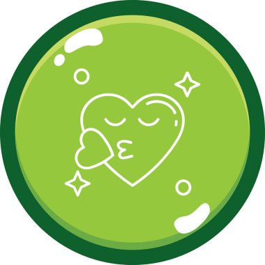 kalp simgesi, vektör illüstrasyonu