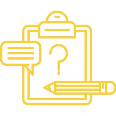 Soru işareti ve soru işareti olan dizüstü bilgisayar vektör illüstrasyon tasarımı