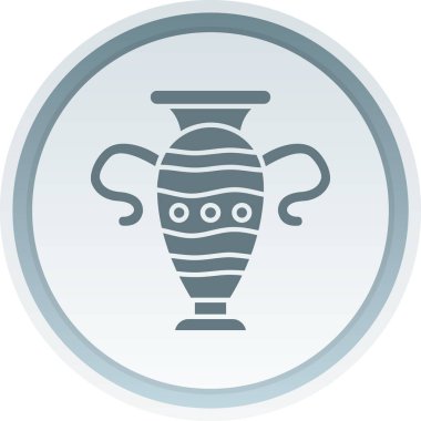 Yunan vazo simgesi, vektör illüstrasyonu