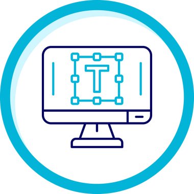 Bilgisayar. Web simgesi basit illüstrasyon