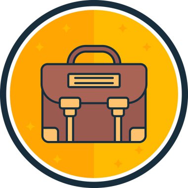 Bir torba simgesinin vektör illüstrasyonu