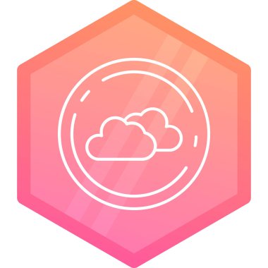 Bulut hesaplama simgesi. vektör illüstrasyonu