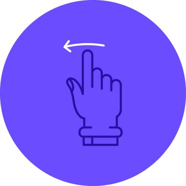 Bir insan el simgesinin vektör illüstrasyonu