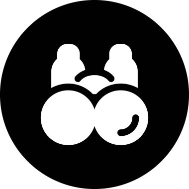 Beyaz arkaplanda izole edilmiş iki halka simgesi, vektör illüstrasyonu