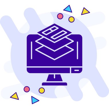 Bilgisayar faresi simgesi. Basit resimleme