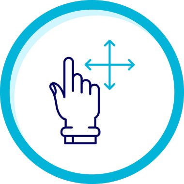 finger touch gesture icon
