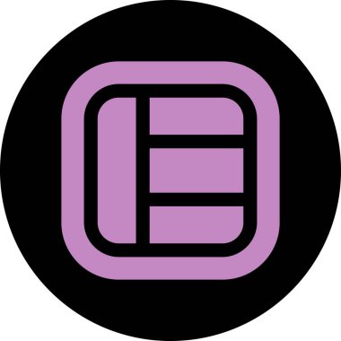 Tek bir izole simgenin vektör illüstrasyonu