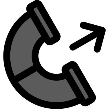 Ok. Web simgesi basit illüstrasyon