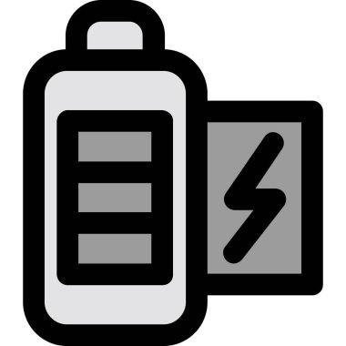 pil simgesi, vektör illüstrasyonu