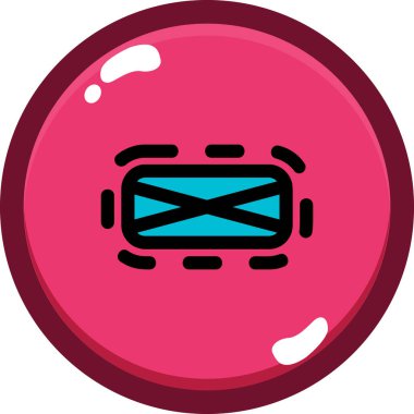 Modern bir simgenin vektör illüstrasyonu