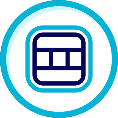 Kredi kartı ikonu. Basit resimleme