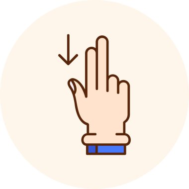 parmak jest vektör simgesi kolayca düzenleyebilirsiniz