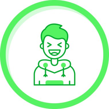 avatar. Web simgesi basit illüstrasyon