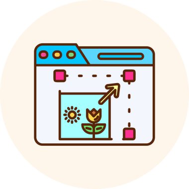 Web sayfası simge tasarım vektörü