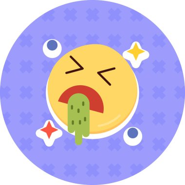 Şirin bir çizgi film kawaii mutlu bir ifade, gülümsemeli.