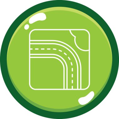 Yolun arka planının vektör illüstrasyonu