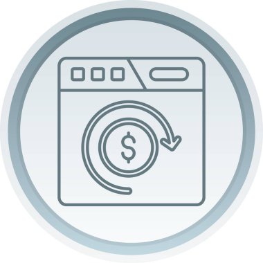 makine vektör simgesi modern basit illüstrasyon