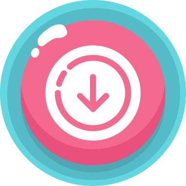 Saat. Web simgesi basit tasarım