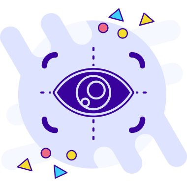 Göz simgesi vektör illüstrasyon tasarımı