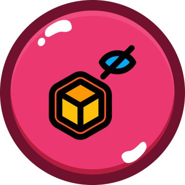 Bir gezegen simgesinin vektör illüstrasyonu