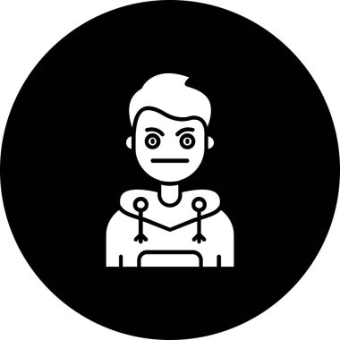 Bir kadın simgesinin vektör illüstrasyonu,