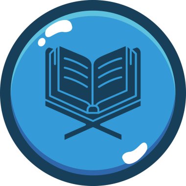 Kitap. Web simgesi basit illüstrasyon