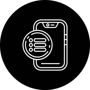 Mobil uygulama simgesinin illüstrasyon vektör simgesi