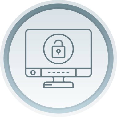 Web güvenlik simgesi. vektör illüstrasyonu.