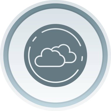 Eşsiz Bulut Hesaplama Vektör Satırı Simgesi