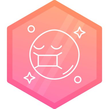 Güneşin yıldızlı çizgi simgesi.