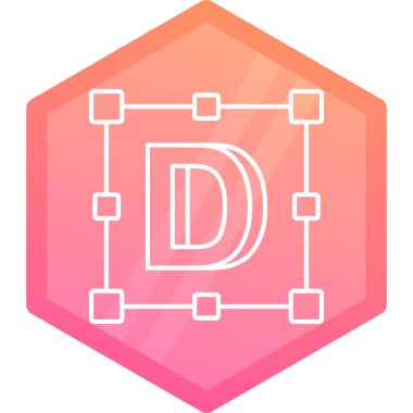 Modern harfin vektör illüstrasyonu