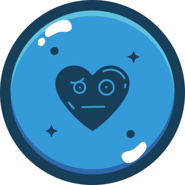 kalp aşk ikonu ana hatlarıyla doldurulmuş