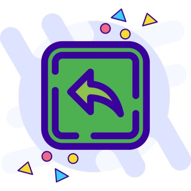 Ok. Web simgesi basit illüstrasyon