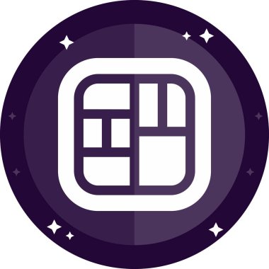 Modern bir simgenin vektör illüstrasyonu