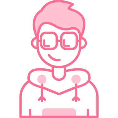 avatar erkek simgesi doldurulmuş ana hatlar biçiminde