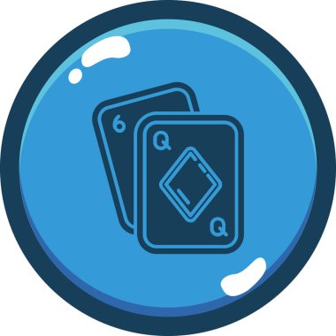 Casino Chip simgesinin vektör illüstrasyonu