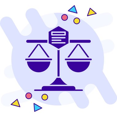 Hukuk hukuku simgesi - taslak biçimi