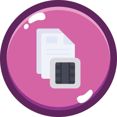 belge simgesi vektör illüstrasyonu