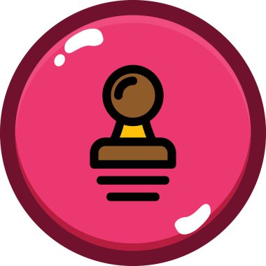 Tek bir simgenin vektör illüstrasyonu