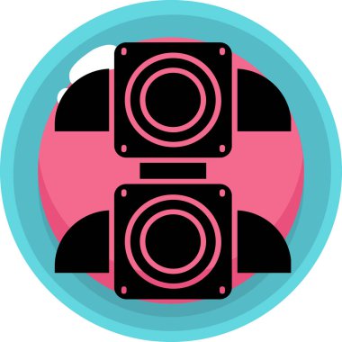 Kamera. Web simgesi basit illüstrasyon